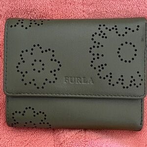 Furla Olive Perforated Wallet